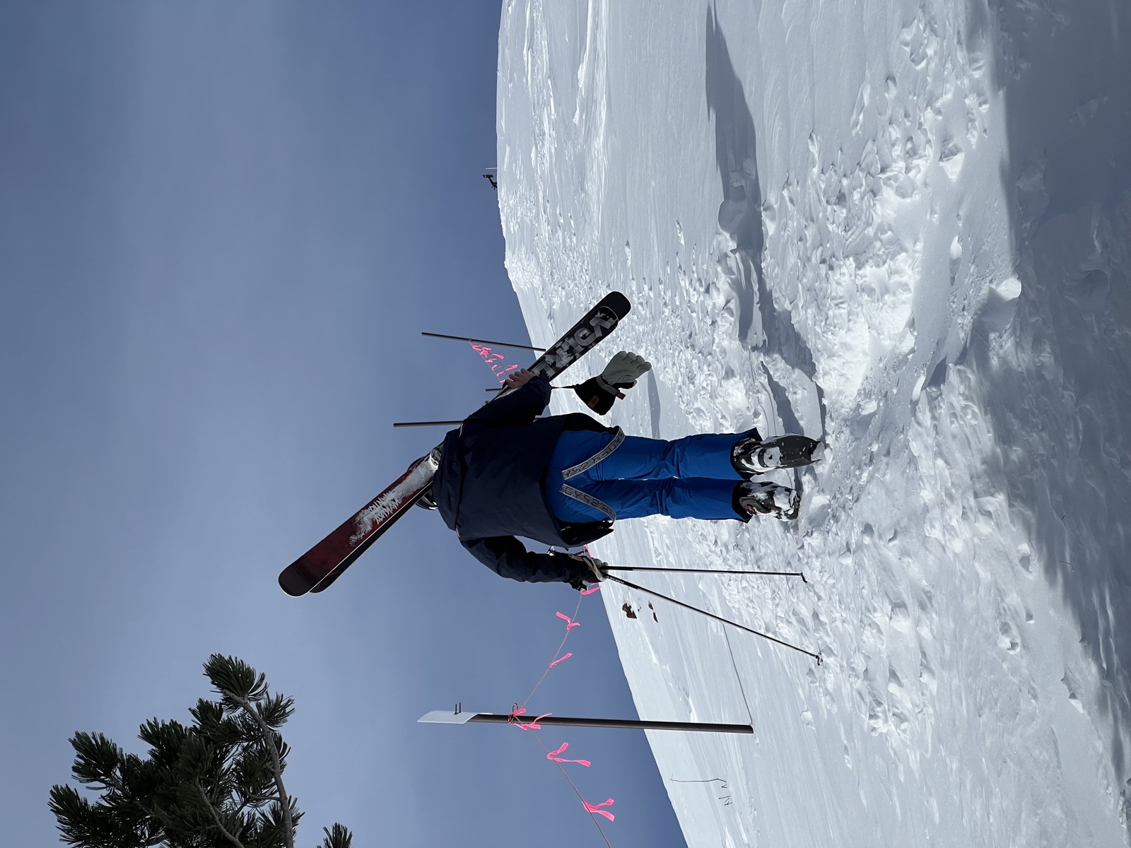 Hiking the slalom course
